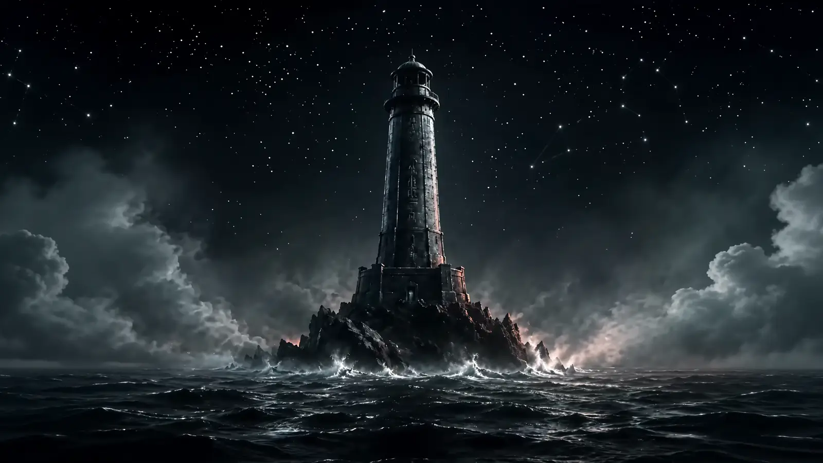 A lantern's glow cutting through darkness as the MayaK mark resolves